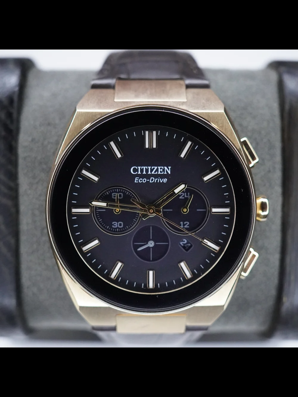 Citizen Eco-Drive Axiom SC CA4583-01E Rose Gold Chronograph Sapphire Watch